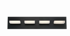 Eurofase Lighting 28021-024 Olson LED 24 inch Vanity Wall Light Black Finish