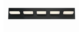 Eurofase Lighting 28022-025 Olson LED 30 inch Vanity Wall Light Black Finish