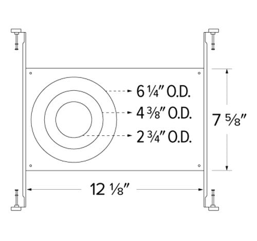 ELCO Lighting E246LF1 Elm System New Construction Universal Frame with Hanger Bar 1- BuyRite Electric