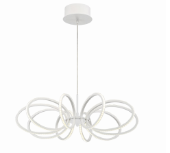 Eurofase Lighting 30039-025 Tela LED 25 inch Pendant Ceiling Light White Finish
