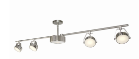 Eurofase Lighting 30342-026 Lexus 5 Light 120V Track Ceiling Light Satin Nickel Finish