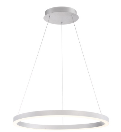 Eurofase Lighting 31471-015 Spunto LED 28 inch Chandelier Ceiling Light Small Silver Finish