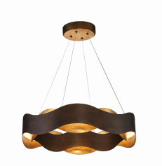 Eurofase Lighting 31783-019 LED Vaughan 24 inch Chandelier Ceiling Light Medium Bronze Finish