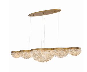 Eurofase Lighting 31831-017 LED Mondo 15 Light 18 inch Chandelier Ceiling Light Antique Gold Finish