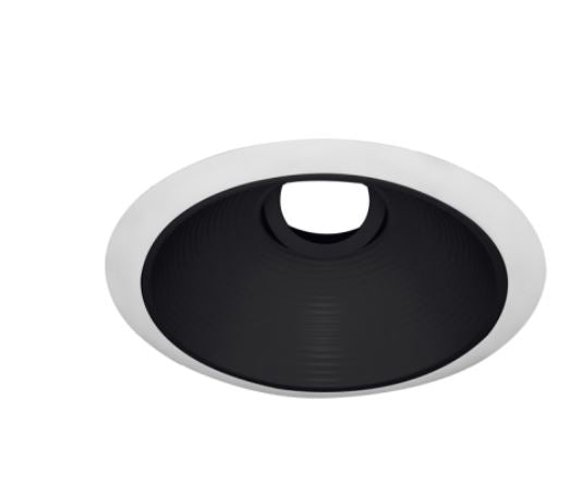 Elco Lighting ELK693BW Flexa™ 6 Inch Adjustable Round Baffle Trim for Koto™ Module with Black Baffle w/White Ring