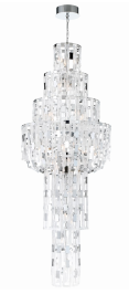 Eurofase Lighting 33741-017 LED Viviana 26 Light 36 inch Chandelier Ceiling Light Chrome Finish