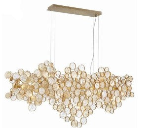 Eurofase Lighting 34032-027 LED Trento 15 Light 11 inch Chandelier Ceiling Light Antique Gold Finish