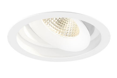 Eurofase Lighting 35142-35-02 LED 26W 6 Inch Amigo Round Trim Gimbal Light White Finish
