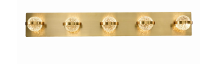 Eurofase Lighting 37071-028 LED Ryder 33 inch Vanity Wall Light Gold Finish