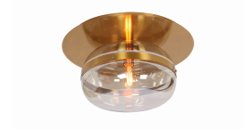 Eurofase Lighting 37087-012 LED Nottingham 1 Light 14 inch Flush Mount Ceiling Light Medium Ancient Brass Finish