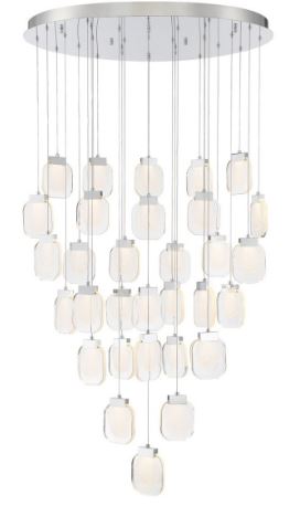 Eurofase Lighting 37193-020 LED Paget 31 Light Pendant Ceiling Light Chrome Finish