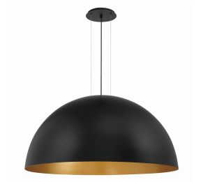 Eurofase Lighting 37230-022 LED Laverton 5 Round Pendant Ceiling Light Black/Gold Finish