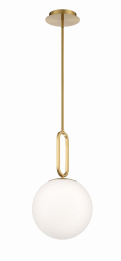 Eurofase Lighting 37231-039 LED Prospect 1 Light 10 inch Pendant Ceiling Light Small Gold Finish