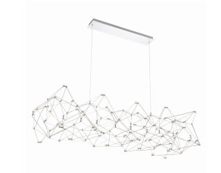 Eurofase Lighting 38036-019 LED Leonardelli 22 inch Chandelier Ceiling Light Chrome Finish
