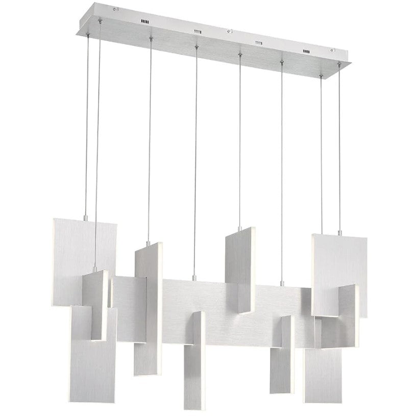 Eurofase Lighting 38044-030 LED Coburg 14 inch Width Chandelier Ceiling Light Aluminium Finish