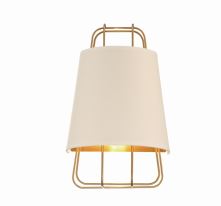 Eurofase Lighting 38144-011 LED Tura 1 Light 10 inch Sconce Wall Light Brass Finish