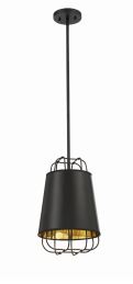 Eurofase Lighting 38147-029 LED Tura 1 Light 10 inch Pendant Ceiling Light Black Finish