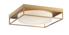 Eurofase Lighting 39333-018 LED Rover 15 Inch Flush Mount Ceiling Light Soft Gold Finish
