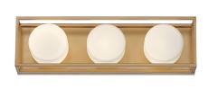 Eurofase Lighting 39335-012 LED Rover 3 Light Vanity Wall Light Soft Gold Finish