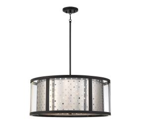 Eurofase Lighting 39416-018 LED Grado 6 Light Pendant Ceiling Light Chrome Finish