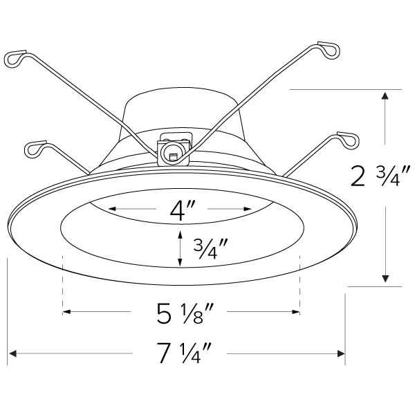 ELCO Lighting EL655CT5W 5 Inch/6 Inch 5-CCT Switch LED Reflector Insert White Finish