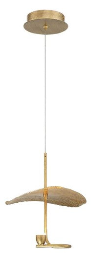 Eurofase Lighting 41906-019 Lagatto Collection 1 light 10 Inch Chandelier Ceiling Light Bronze Finish