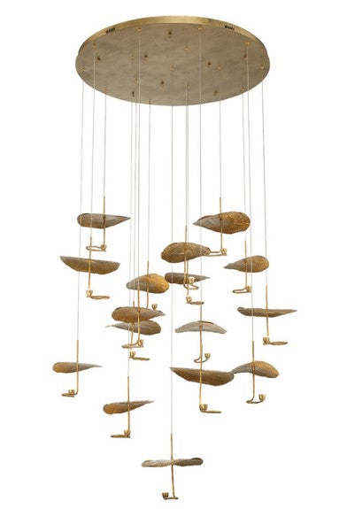 Eurofase Lighting 41907-016 Lagatto Collection 16 light 52 Inch Chandelier Ceiling Light Bronze Finish