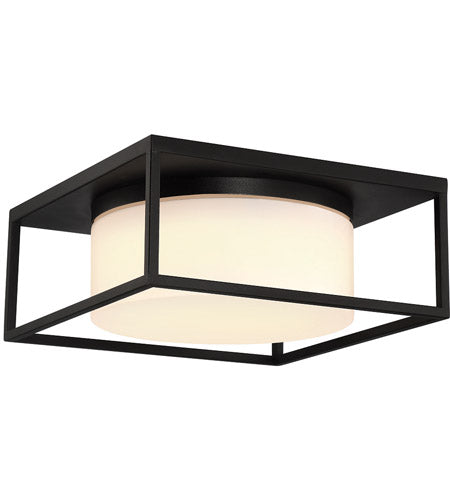 Eurofase Lighting 41965-016 Ren 2 Light 12 inch Satin Black Outdoor Flush Mount