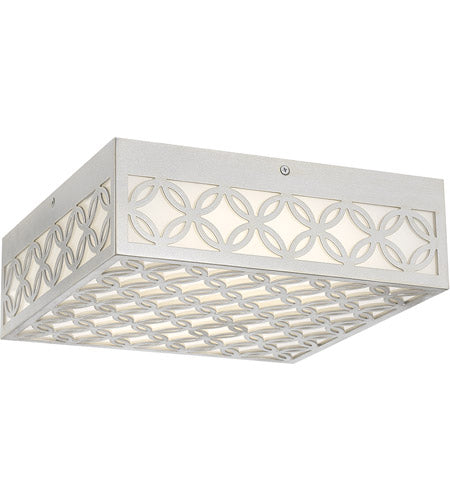 Eurofase Lighting 42696-026 Clover 1 Light 12 inch Aged Silver Outdoor LED Flush Mount