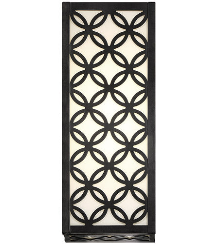 Eurofase Lighting 42698-012 Clover 1 Light 13 inch Black Outdoor LED Wall Sconce