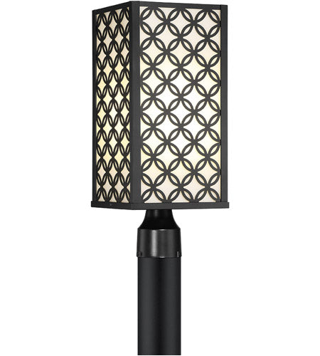 Eurofase Lighting 42700-012, Clover 1 Light 19 inch Black Outdoor LED Post Light