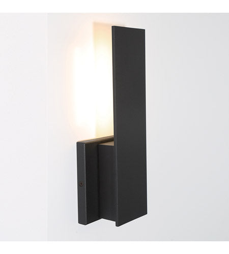 Eurofase Lighting 42707-011 Annette 1 Light 12 inch Satin Black Outdoor LED Wall Sconce Light