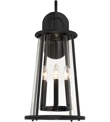 Eurofase Lighting 42721-017, Daulle 4 Light 19 inch Satin Black Outdoor Wall Sconce