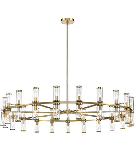 Alora Lighting CH309042NBCG Revolve 42 Light 60 inch Chandelier Ceiling Light Brass Finish