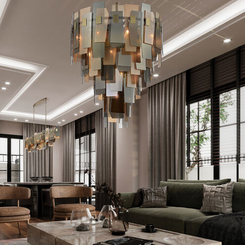 Eurofase Lighting 43873-012 44" Cocolina 39 Ceiling Pendant Chandelier Light, Bronze Finish