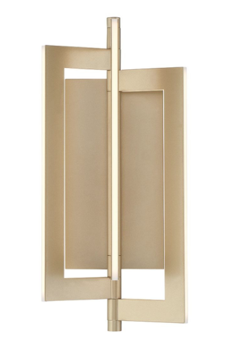 Eurofase Lighting 44075-026 Livra LED 8 inches Sconce Wall Light, Gold Finish
