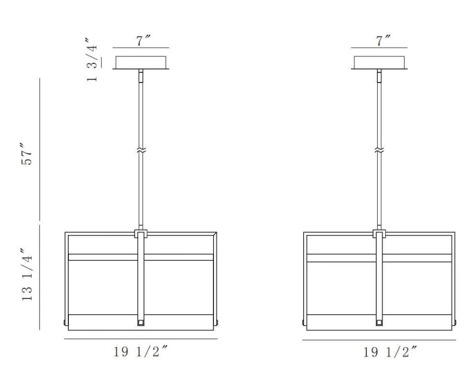 Eurofase Lighting 44256-012 Tye LED 1 Light 20 inch Chandelier Ceiling Light Matte Black Finish
