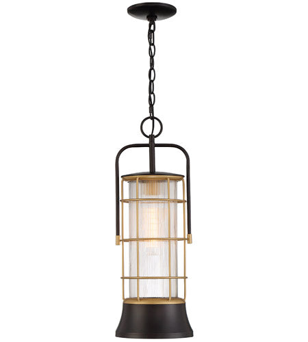 Eurofase Lighting 44266-011 LED Rivamar 1 Light 8 inch Oil Rubbed Bronze/Gold Pendant Ceiling Light