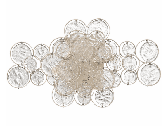 Eurofase Lighting 45452-017 Trento 18 inch Modern 2-LED Bath Vanity Wall Light, Champagne Silver Finish