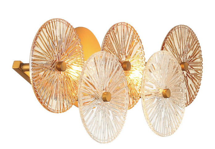 Eurofase Lighting 45700-019 Sue-Anne 2 Lights 22" LED Vanity Wall Light, Brass Finish