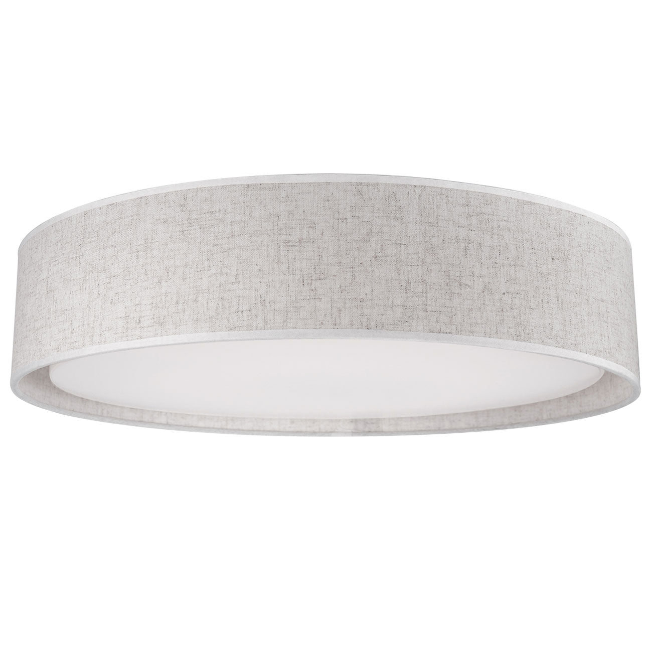 Kuzco Lighting FM7916-BE LED 16 Inch Dalton Flush Mount Ceiling Light Beige Textured Fabric Finish