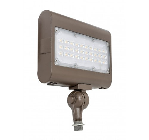Westgate 50W Large Led Flood Lights LF3 Series 120~277V With 1/2" Knuckle - Dark Bronze - BuyRite Electric