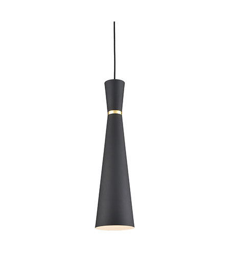 Kuzco Lighting 493206-BK/GD LED Vanderbilt Pendant Ceiling Light 120V Black and Gold Finish