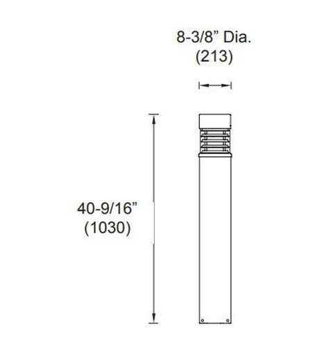 Utopia Lighting BLD2-C 8" Dia. LED Bollard Light, 25W/ 35W- BuyRite Electric