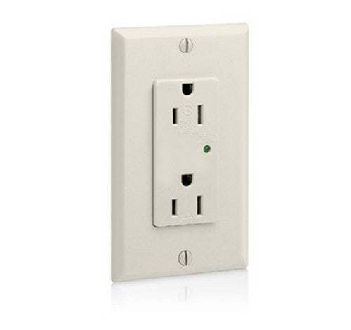 Leviton 5280 Decora Plus Surge Protective Duplex Receptacle Outlet 125V AC LA - BuyRite Electric