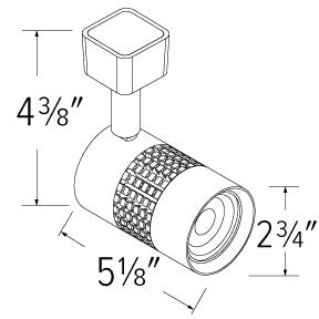 ELCO Lighting ET752DB LED Celtic Track Fixture 15W 3000K 1000 lm 120V Triac Black Finish