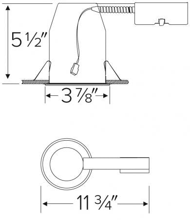 ELCO Lighting E3LRCXXX 850 lumens 3″ IC Airtight Remodel Housing - BuyRite Electric