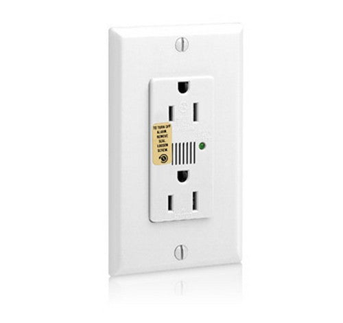Leviton 7280 Decora Plus Surge Protective Duplex Receptacle Outlet 125V AC WH - BuyRite Electric