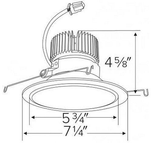 ELCO Lighting E610C12 Cedar System Contemporary LED 6 inch Recessed Lighting Light Engine with Reflector Trim - 1250 Lumens 120V 5- BuyRite Electric