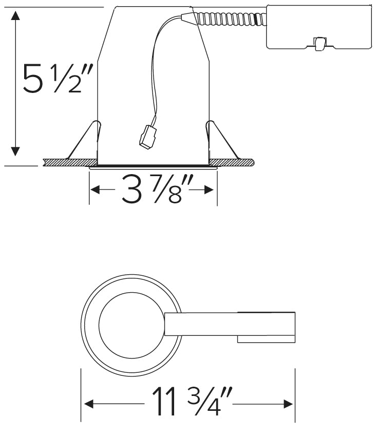 ELCO Lighting E3LRCXXX 3″ Non-IC Airtight Remodel Housing - BuyRite Electric